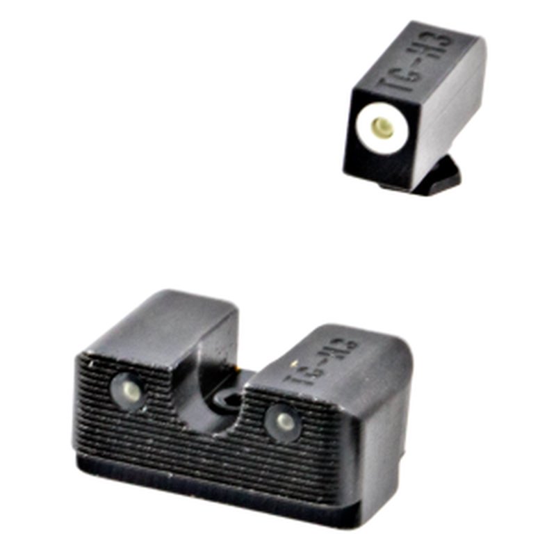 TruGlo TG231G2W Tritium Pro Night Sights for Glock (Gen5) White Outline