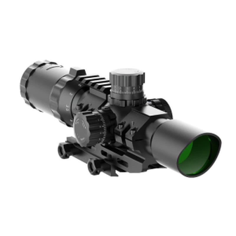 Northtac Assault Optic 1-4x28 LPVO Riflescope - Mil-Dot Reticle - NT1428BH