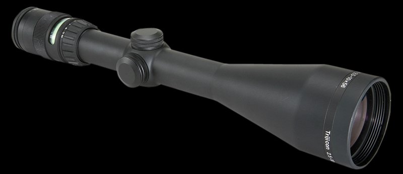 Trijicon 200033 AccuPoint 2.5-10x56mm 30mm Tube Scope Illuminated Green Triangle Reticle