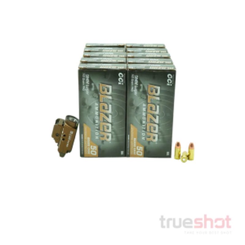Olight Baldr S Pistol Flashlight Bundle 9mm Ammo Tan