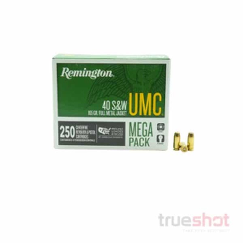 Remington UMC 40 S&W 180 Grain FMJFN