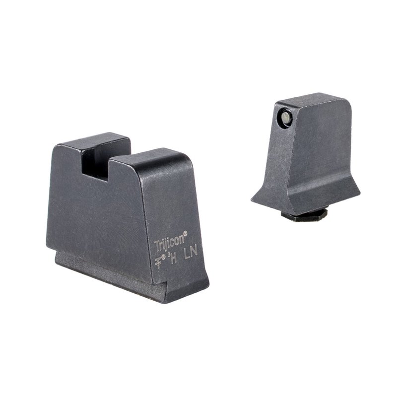 Trijicon Suppressor/Optic Height Tritium Night Sights Glock 42/43/43X/48 Black Front Metal Rear