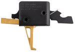 CMC Triggers Drop-In Gold Finger Flat AR-15 Single-Stage Trigger (Gold)