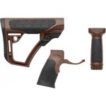 Daniel Defense 281020614501 Collapsible Buttstock/Pistol Grip/VFG AR-15 Glass Reinforced Polymer Brown