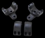 DNZ Game Reaper 2 Two-Piece 30mm Scope Mount Ring Combo Extra High Matte Black 703TXH2