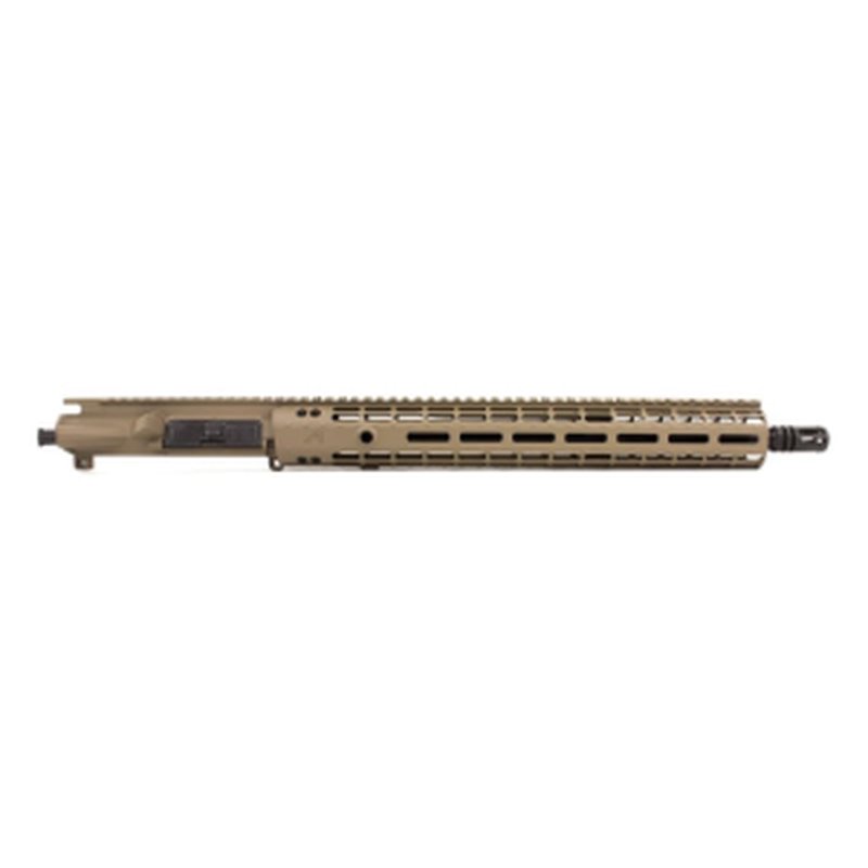 Aero Precision M4E1 Enhanced 16" 5.56 Mid-Length Complete Upper Receiver with 15" Enhanced Gen 2 M-LOK Handguard- Cerakote FDE - APAR640252M7