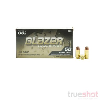 CCI Blazer .40 S&W 180 Grain JHP Ammo 50-Round Box