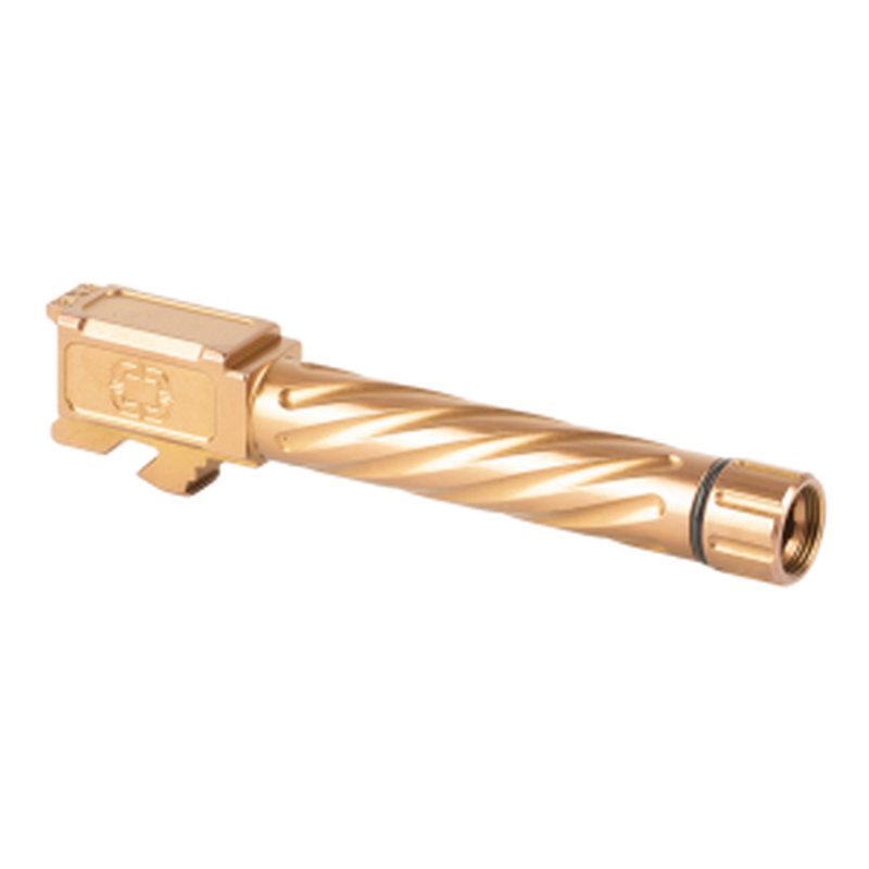 Shadow Systems MR920 Threaded Spiral Fluted 9mm Barrel 1/2x28 TiCN Bronze