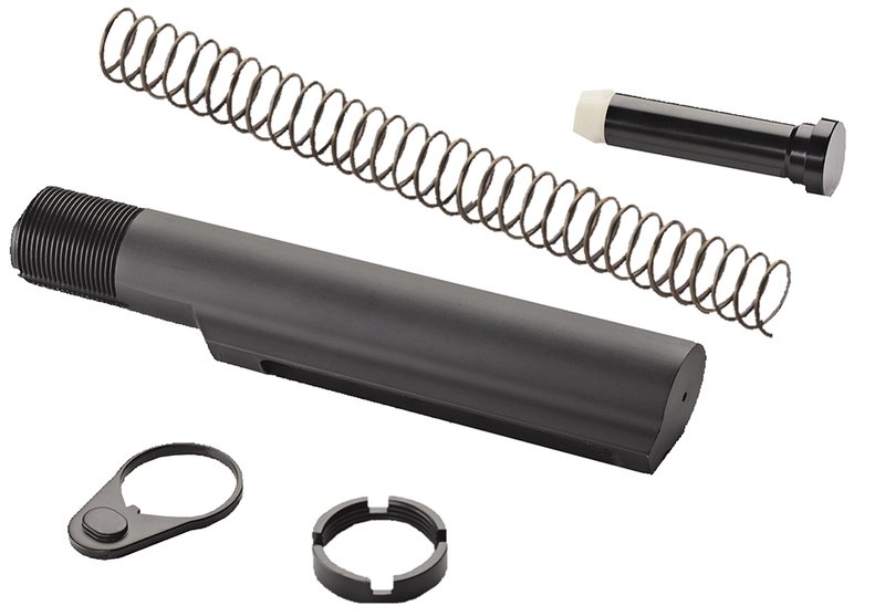 ATI Outdoors Mil-Spec Buffer Tube Assembly, Hardcoat Anodized Black - A5102240