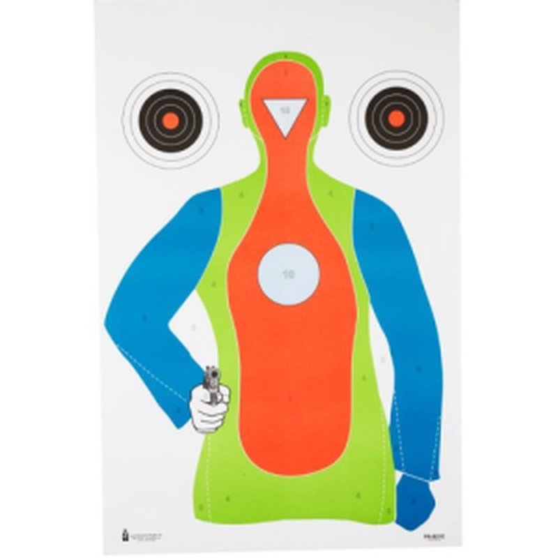 Action Target PR-B21E High Visibility Fluorescent Target 23x35 (100 Pack)