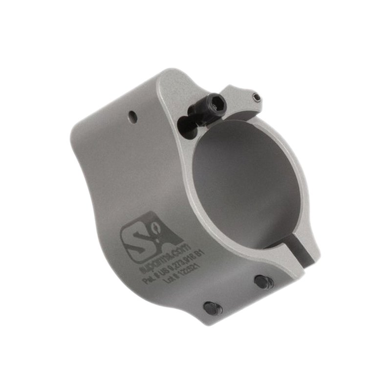 Superlative Arms Clamp-On Direct Impingement Adjustable Gas Block 0.875" x 1", Stainless Steel