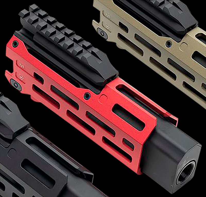Strike Industries Strike 6 M-LOK Handguard CZ Scorpion EVO Faux Suppressor CEVOHG6RED