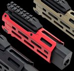 Strike Industries Strike 6 M-LOK Handguard CZ Scorpion EVO Faux Suppressor CEVOHG6RED
