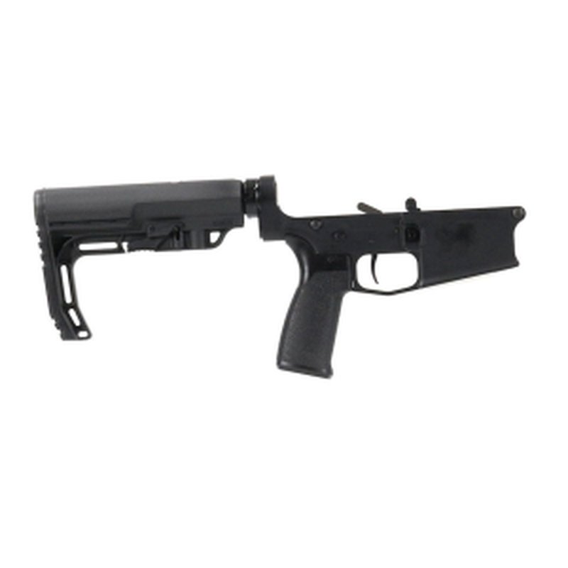 BC-10 | Multi-caliber Complete Forged Lower Assembly | Black Anodized | MFT BattleLink Stock & Grip | 3 lb Trigger