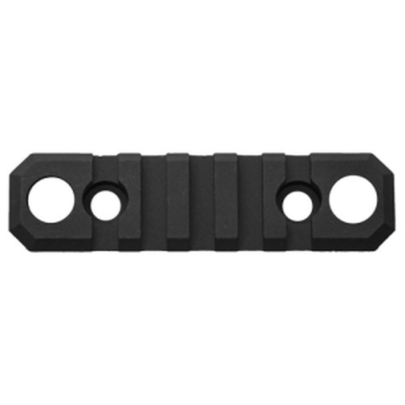 GrovTec 3.1 in 5-Slot M-LOK Rail Push Button Bases Picatinny Base Black