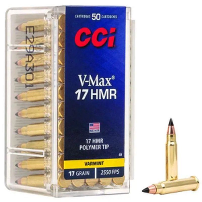CCI 0049 17 HMR 17-Grain V-Max Polymer Tip Ammunition