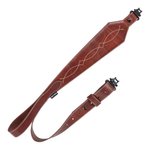 ALLEN Heritage Western Scallop Leather Rifle Sling Brown