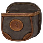 Browning 121388694 Lona Shell Carrier Flint Canvas Body w/Brown Leather Accents Holds 1 Box