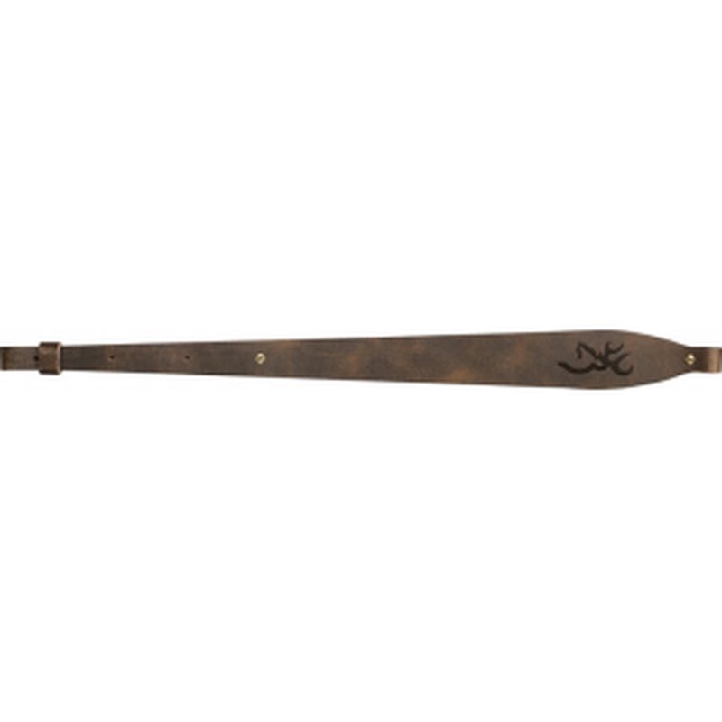 Browning Big Buckmark Leather Rifle Sling Brown Leather