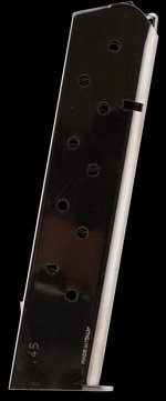 Mec-Gar Colt Magazine .45 ACP 10 Rounds Nickel Finish