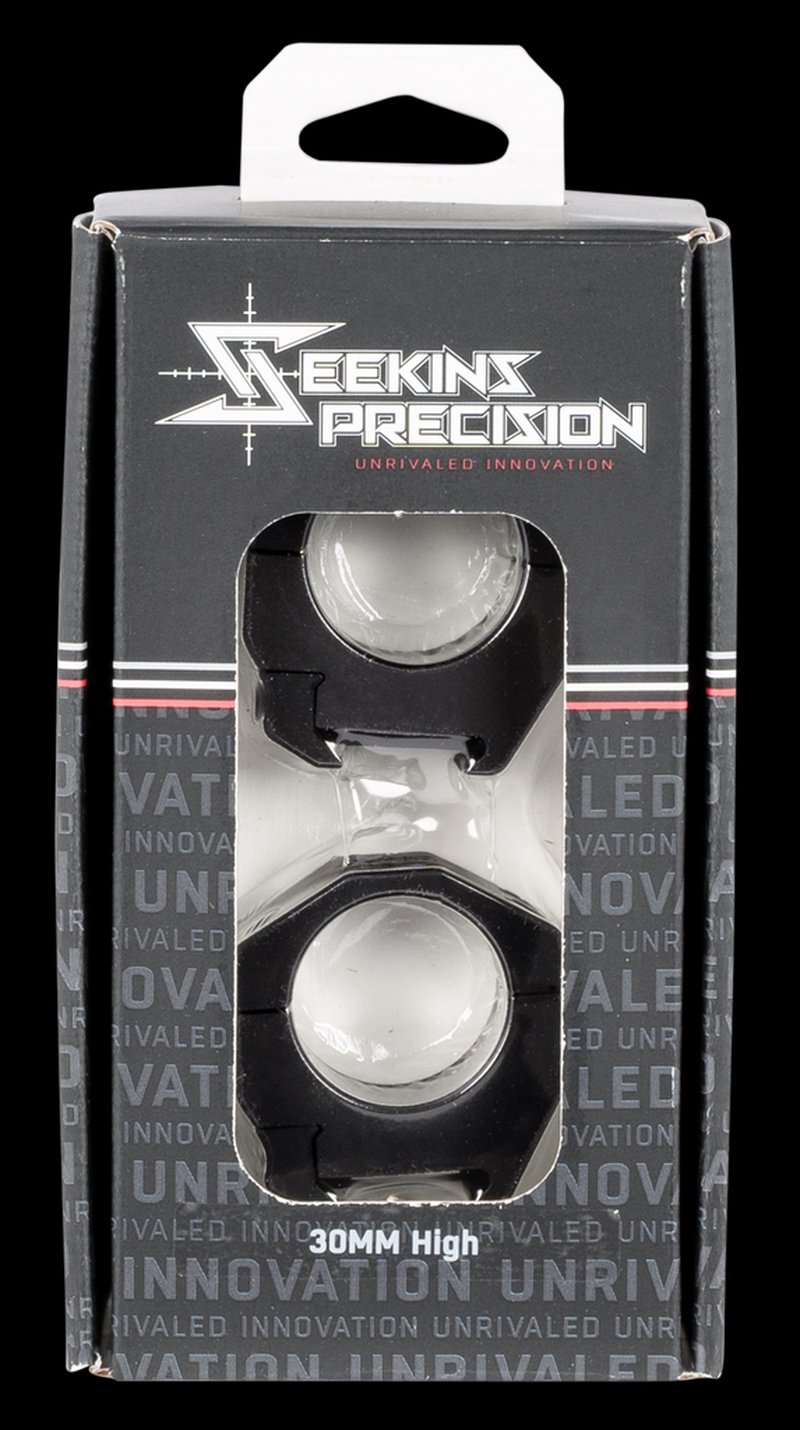 Seekins Precision Scope Rings 30mm Tube High Profile Type III Hardcoat Picatinny