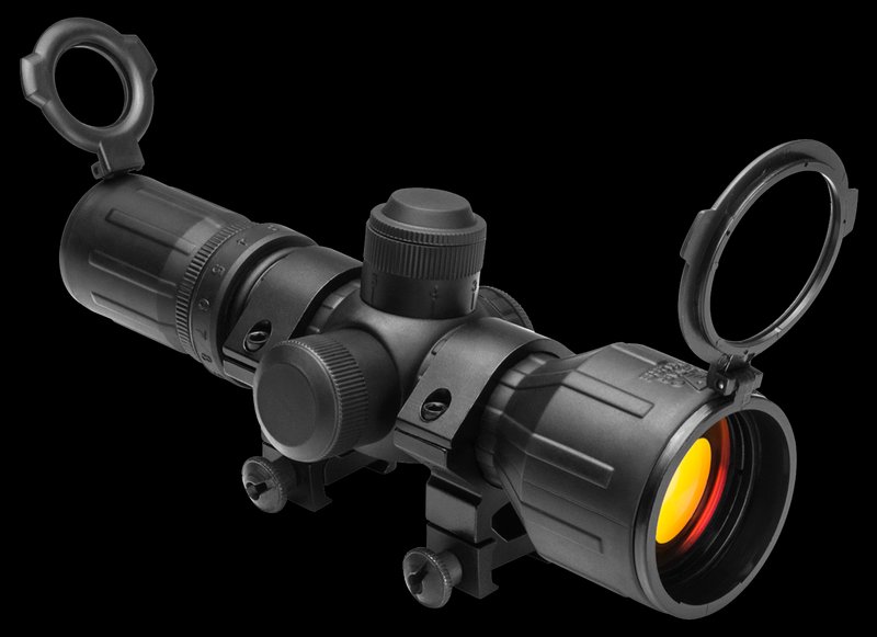 NCStar SEECR3942R 3-9x42 Rifle Scope Red Green P4 Sniper Reticle 30mm Tube