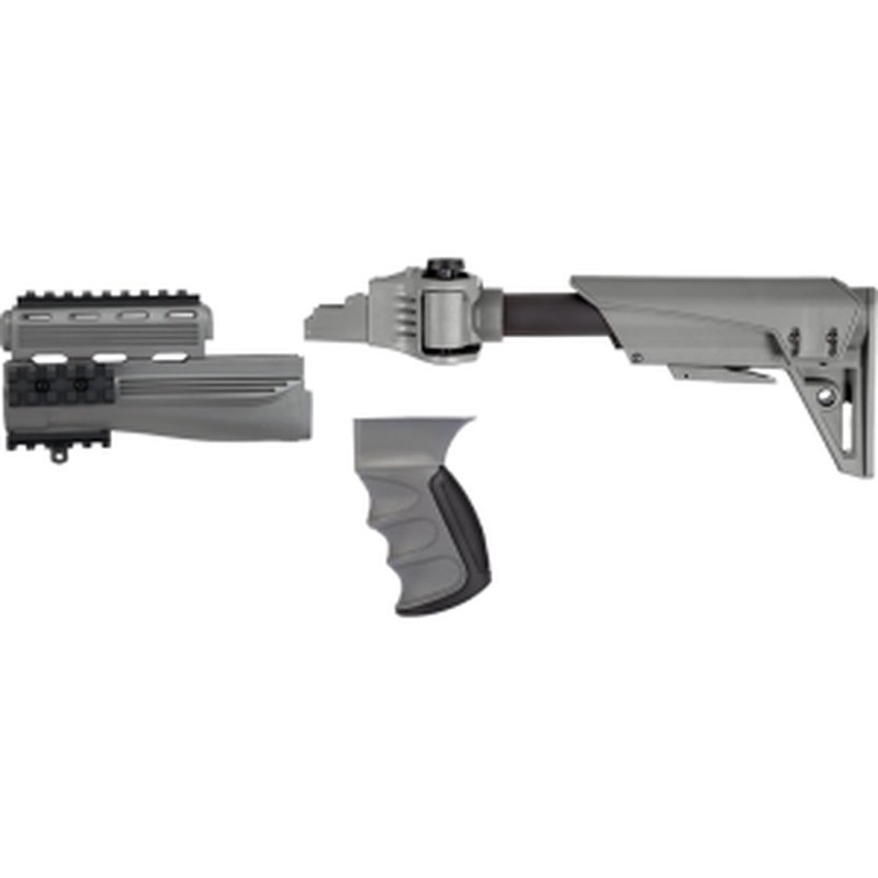 Advanced Technology S-Force Gray AK-47 Six-Position Side-Folding GEN2 Stock