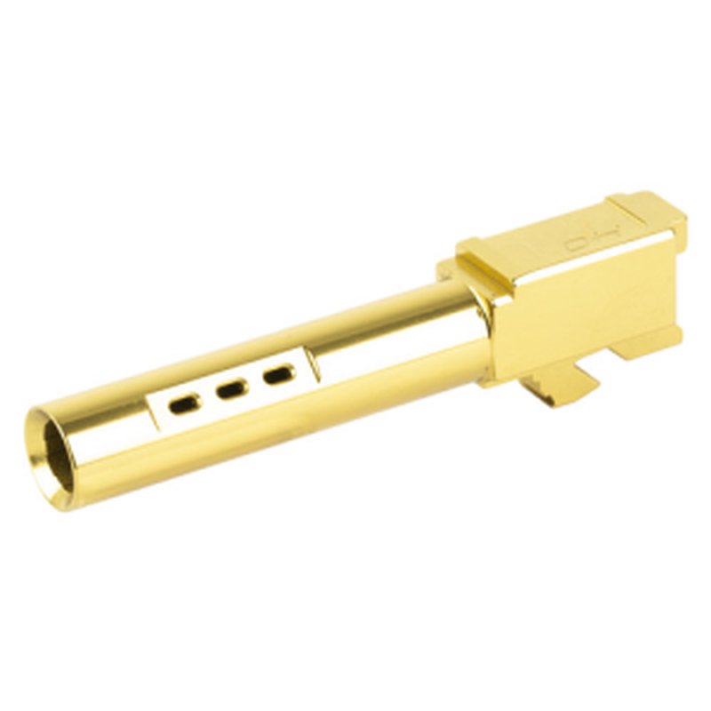 Zaffiri Precision Glock 23 Ported Pistol Barrel 40 S&W 3.9in Titanium Nitride Gold
