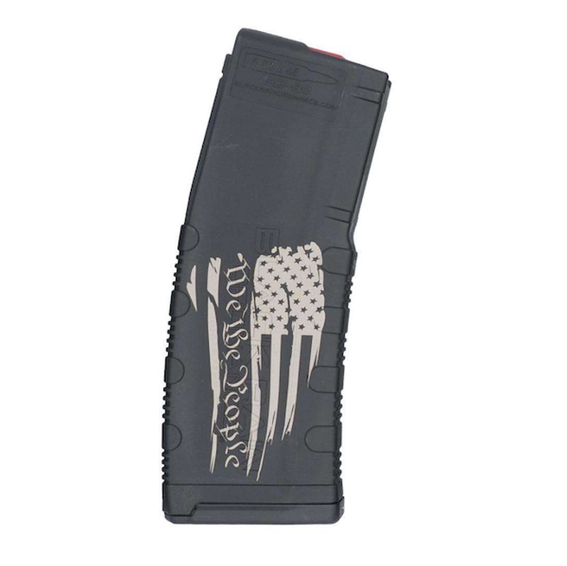 Black Rain Ordnance BRMG30TRDFGWP 30 Round Magazine We The People Tattered Flag AR-15