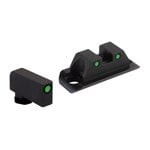 AmeriGlo Glock Gen 5 A-Cut Optic Compatible Sight Set (Green Front/Black Rear)
