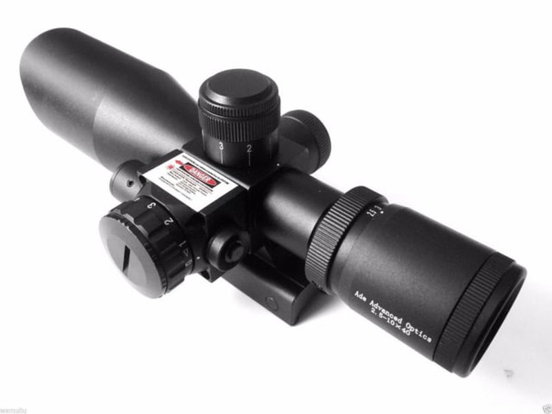 ADE Advanced Optics 2.5-10x40mm Rifle Scope, 40mm