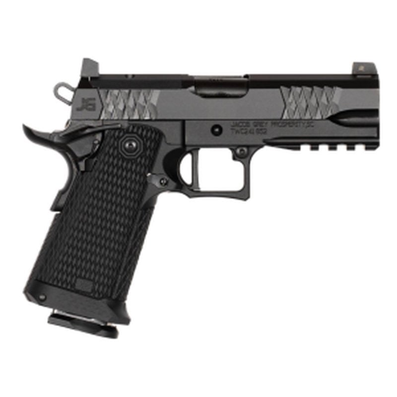 Jacob Grey TWC Black 9mm Double Stack 1911 Pistol – 4.25 Inch Barrel Optics Ready