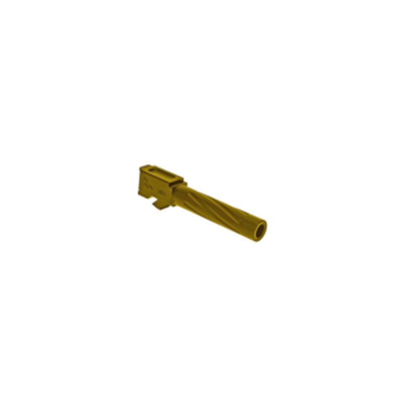 Rival Arms Precision V1 RA20G201E Drop-In Barrel for Glock 19 Gen 3-4 9mm 4.02in Gold PVD