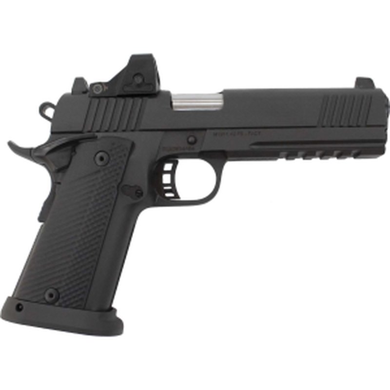 Rock Island Armory TAC Ultra FS HC Optic-Ready 51400 Pistol, 9mm, 5" Barrel, 17-Rd, Semi-Auto, G10 Grips, Black Parkerized.