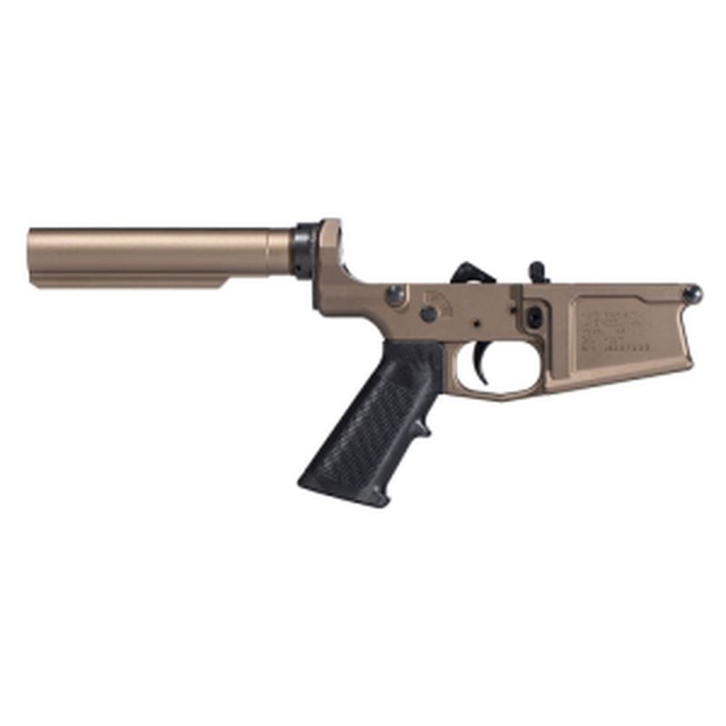 Aero Precision M5 Carbine Complete Lower Receiver with A2 Grip, No Stock - Kodiak Brown Anodized