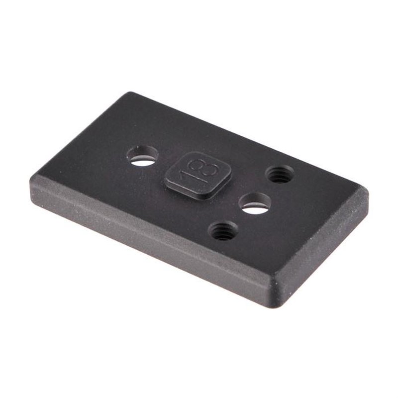 Arisaka Defense Offset Plate Holosun 407k/507k 1.5-1.8 Scope Mount Black