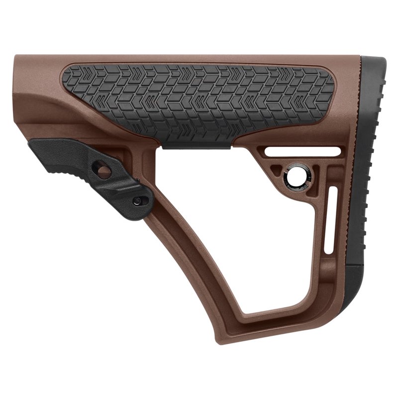 Daniel Defense Collapsible Mil-Spec Buttstock Brown Quick-Detach Sling Points 21-091-04179-011
