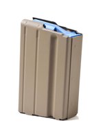 Ammunition Storage Components 6.5 Grendel AR-15 Magazine 5-Round Stainless Steel FDE Marlube Blue Follower