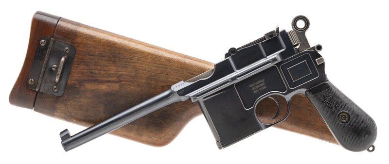 Mauser C96 Broomhandle Large Ring With Shoulder Stock 7.63x25mm Mauser