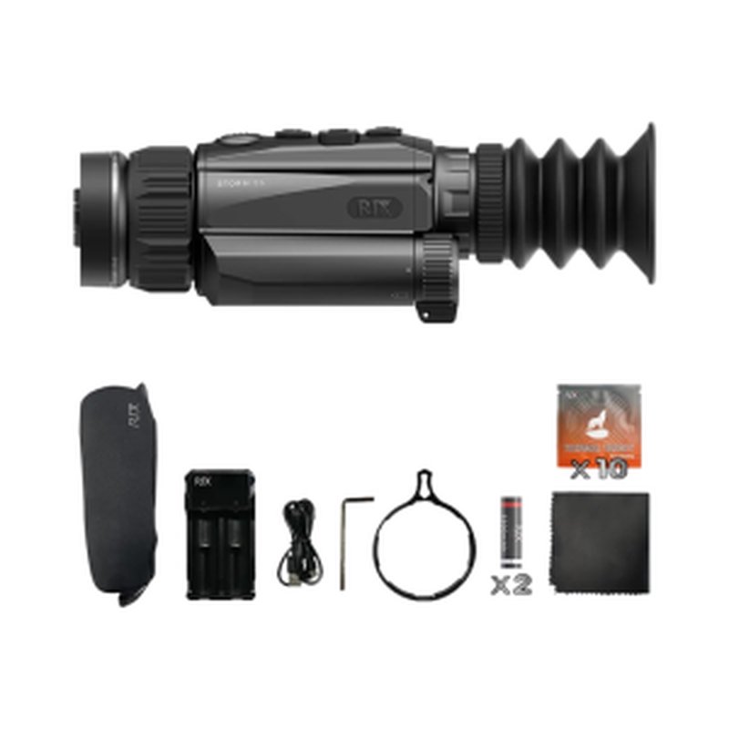 Rix Optics (visir Inc) RIXSTORMS6 Storm S6 Thermal Black 3.5x35mm, Multi Reticle, 2x Zoom, 640x480, 12 Microns, 50 Hz Resolution