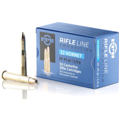 Prvi Partisan PP22H .22 Hornet 45 Grain Soft Point Ammo 50 Rounds