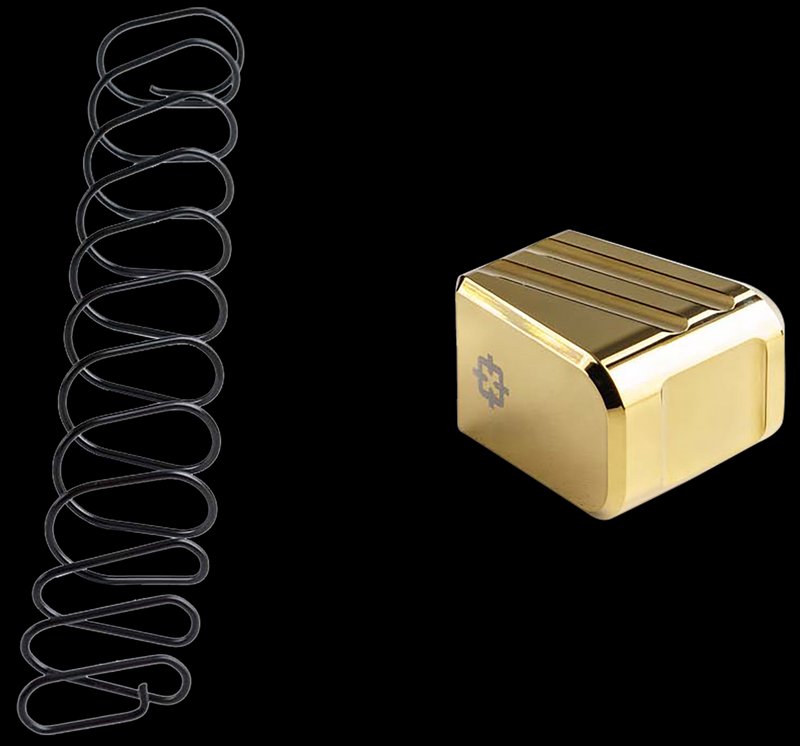 Cross Armory CRG+5MEG19GD Glock Magazine Extension Gold CNC Aluminum for Glock 19/23/32 Gen1-5