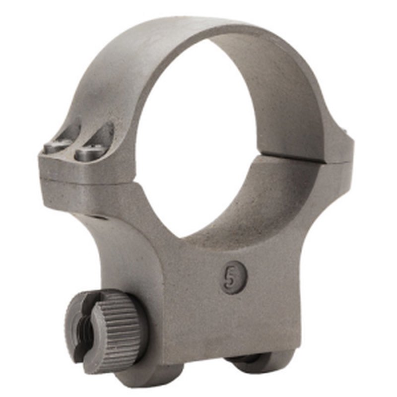 Ruger 5K Hawkeye High Scope Ring 30mm Matte Stainless Steel