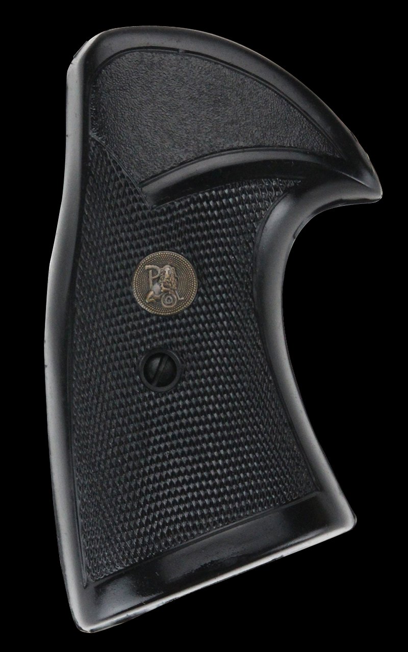 Pachmayr Black Rubber Checkered Grip for S&W K/L Square Butt Frame