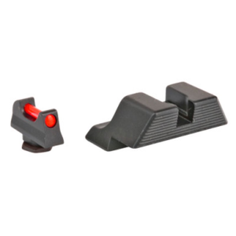 Trijicon Fiber Sight Set Glock 9mm/40 Front Fiber-Optic + Rear U-Notch