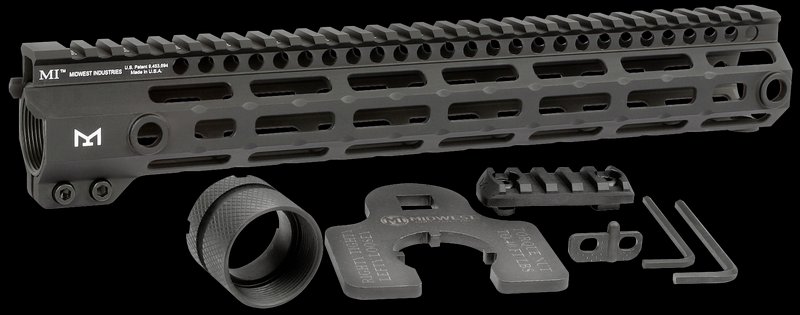 Midwest Industries MIG4M12625 Tactical G4M Handguard AR-15 Black 12.6 in M-LOK