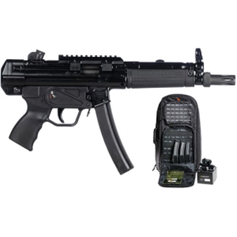 Century Arms AP5 9mm 8.9 Inch 30 Round Riton Optic Pack Black Backpack