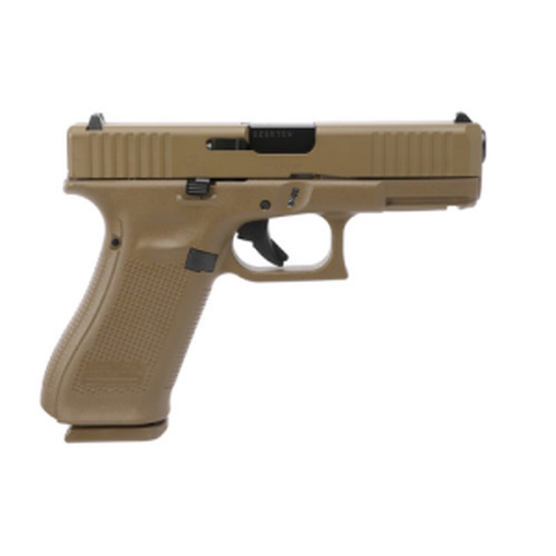 Glock G45 Gen 5 9mm 4" 17rd Pistol with Front Serrations FDE