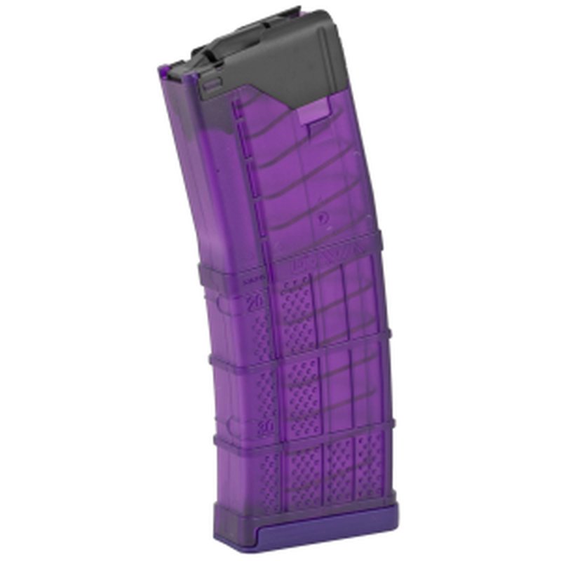 Lancer L5AWM Magazine 30rd 223 Rem/5.56 NATO Translucent Purple