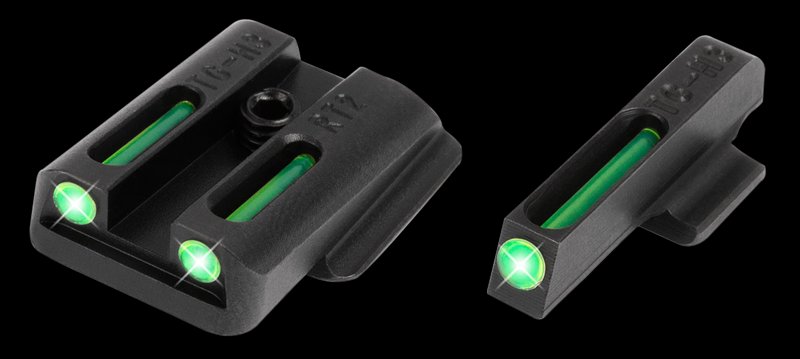 TruGlo TFO Green Tritium Fiber-Optic Iron Sights for Ruger LC9/9S/380